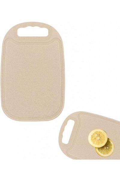 Kiuiom Set of 2 Kiuiom chopping boards, plastic, beige, 22.6 x 34.5 cm