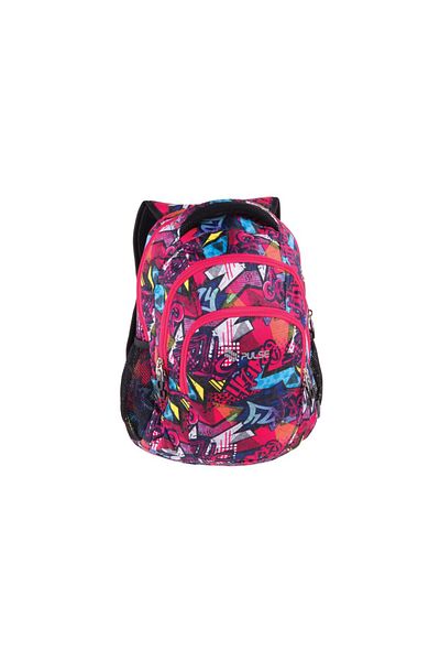 PULSE Backpack Teens Pink Graffiti
