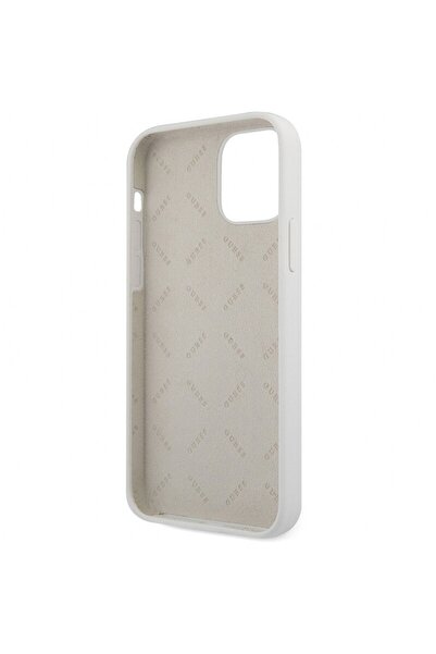 Guess Guess Vintage Grey Script protective case for Apple iPhone 12 mini, White