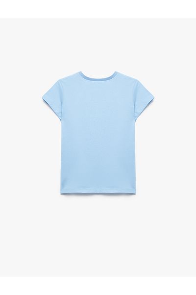 Koton Tricou cu mânecă scurtă imprimat din bumbac cu decolteu rotund