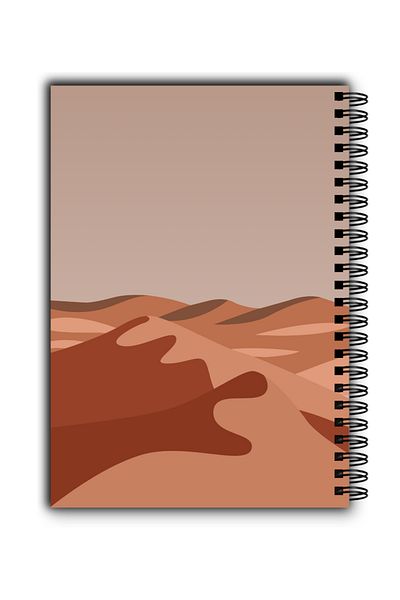 MG Office A5 Sahara Dictando Notebook – MG Office – Metal spiral, 80 sheets, thick paper, soft cover