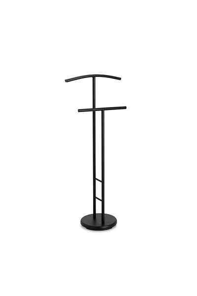 zeller Black Valet suit stand, metal, black, 46 x 28 x 114 cm
