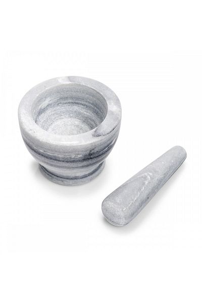 zeller Arno Mortar, Marble, With Pestle, Ø 12 X 9 Cm