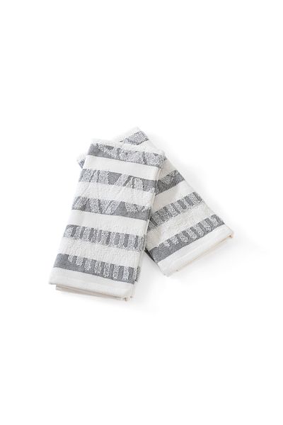 Schafer Home Alessa 2 Pack Drying Cloth 40X60 Cm-Anthracite