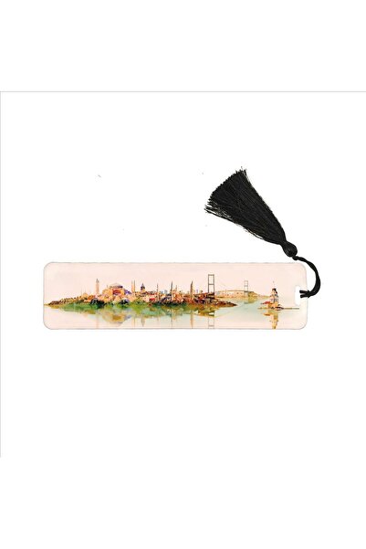 Souvenest علامة مرجعية مطبوعة على شكل شرابة من اسطنبول (علامة مرجعية للهدايا،...