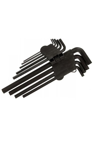 Globalport Retail Set 9 chei imbus hexagonale tip L, oțel CR-V, dimensiuni: 3–14 mm, 3, 4, 5, 6, 7, 8, 10, 12, 14