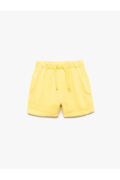 Koton Basic Shorts with Pocket Detail and Lace-Up Waist