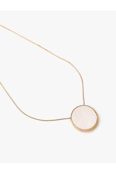 Koton Steel Alloy Geometric Charm Detailed Necklace