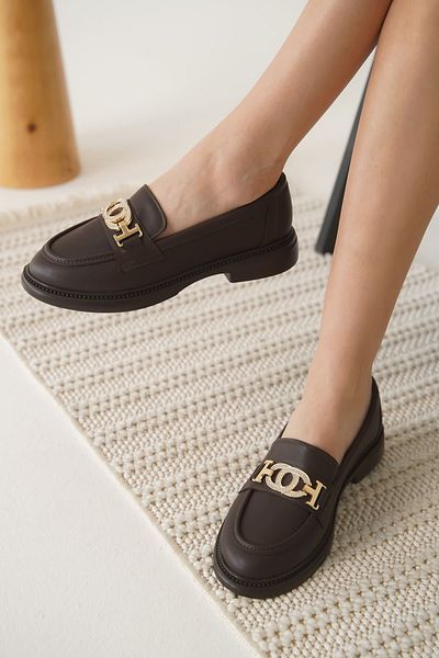 Zerenyus Дамски мокасини Vera Premium Comfort с цвят на горчиво кафе