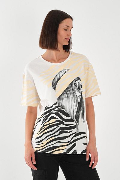 ALEXANDERGARDI Printed Short Sleeve Women's T-Shirt