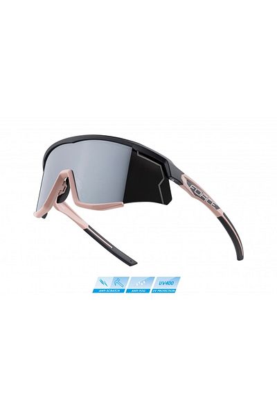 Force Sonic Glasses, Silver Mirror Lens, Black/Bronze