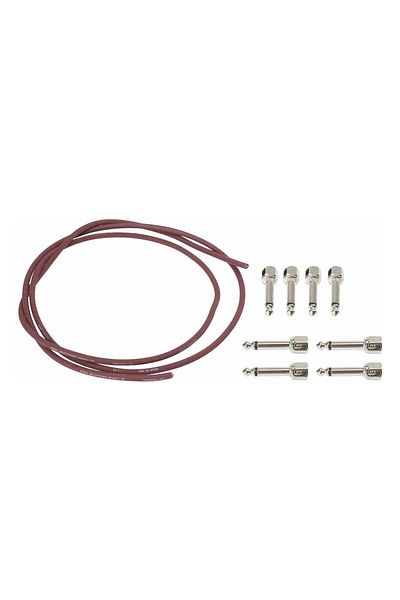 Evidence Audio Sis DIY Solderless Patch Cable Kit Pedal Ara Cable - Classic Burgundy