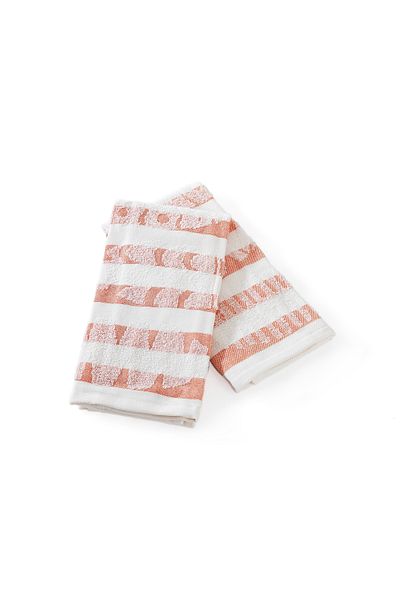 Schafer Home Alessa 2 Pack Drying Cloth 40X60 Cm-Orange