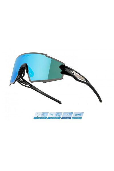 Force Mantra Black Sunglasses, Blue Polarized Lens