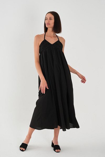 ALEXANDERGARDI Rochie maxi cu decolteu Halter Brode