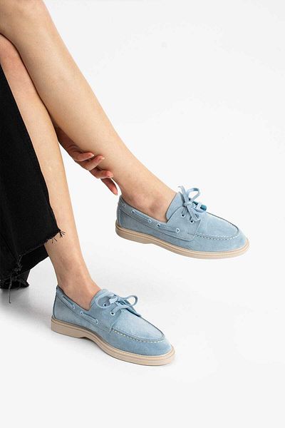 Bayramoğlu Pantofi M.S Comfortable Fit cu șireturi pentru femei din piele intoarsa