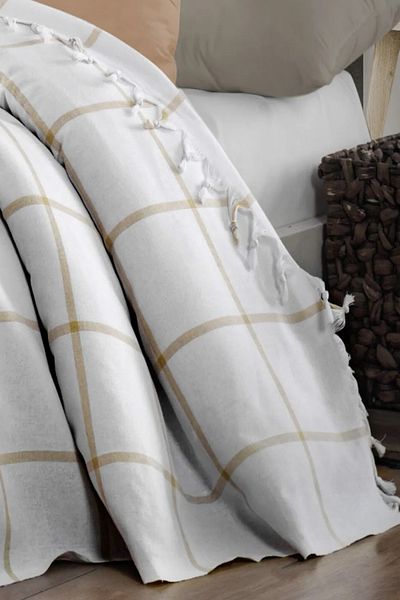 Akaystore Molira Double Pique 200 X 220 cm Sofa Bedspread 100% Cotton