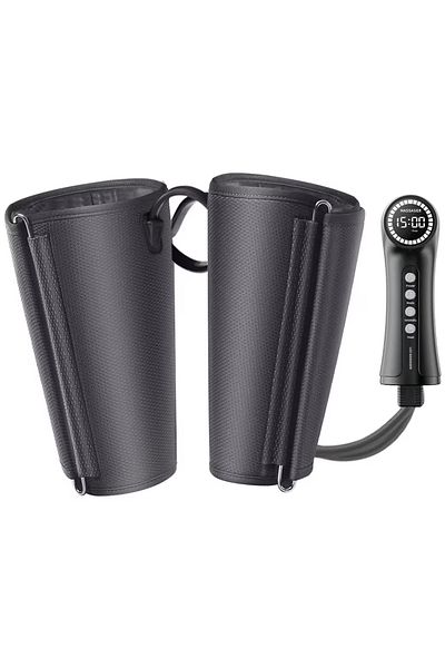 Smart Vibe Aparat Masaj Picioare UNIQViBE® Compresie de Aer Cald, Moduri Secvential/Circulatie/Combinat, Black