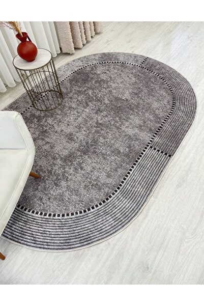 Brillant VİZONKAHVE Jüt Sisal Görünüm Kaymaz Taban Halı