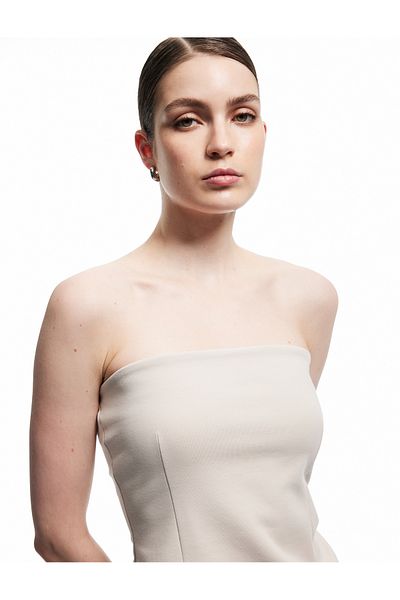 Koton Cotton Slim Fit Strapless Blouse