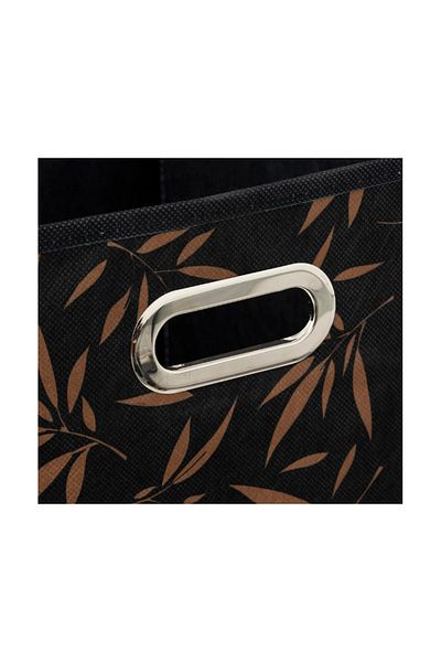 5 five simply smart Casual storage box, black, 31 x 31 cm