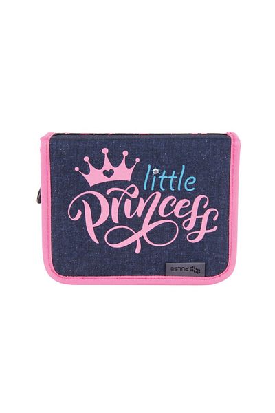 PULSE Pencil Case, 1 Zipper, 2 Flaps, Jeans Princess