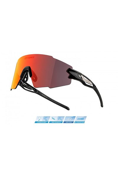 Force Mantra Sunglasses Black, Red Lenses