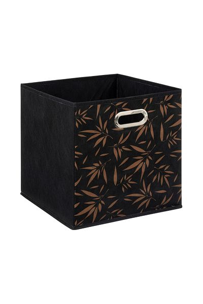 5 five simply smart Casual storage box, black, 31 x 31 cm