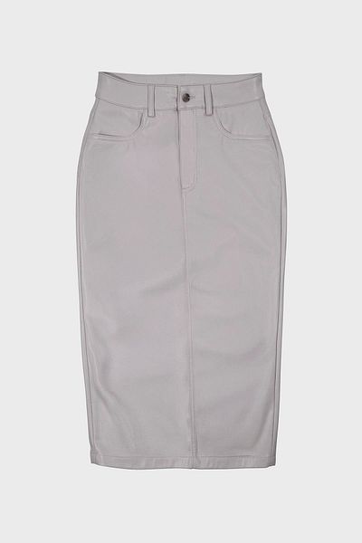 GMG FIRENZE Leather Slit Women's Skirt