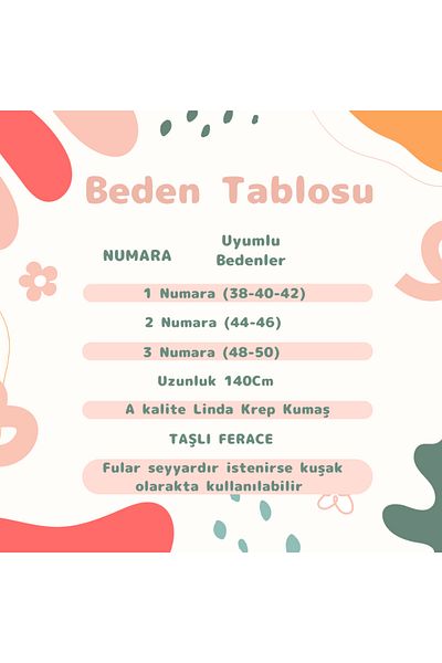 VALENS BOUTİQUE Γυναικείο Hijab Stone Ferace