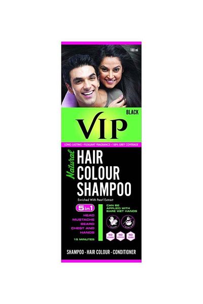 Vip Hair Color Shampoo Black 180ml