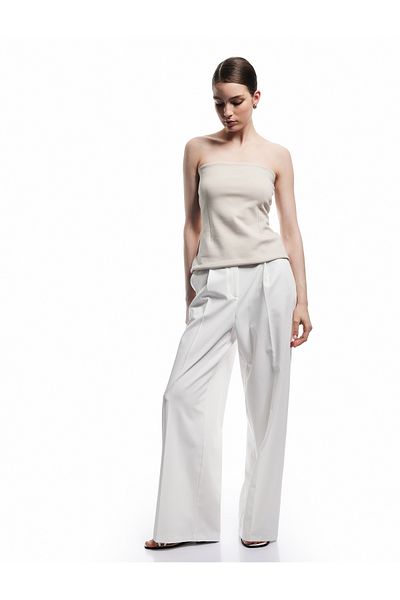Koton Cotton Slim Fit Strapless Blouse