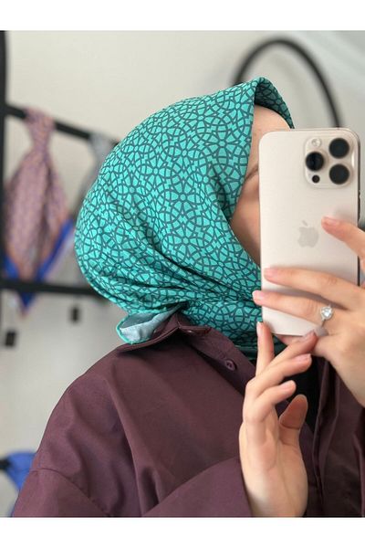 MONOOR Geometry Pattern Soft Scarf