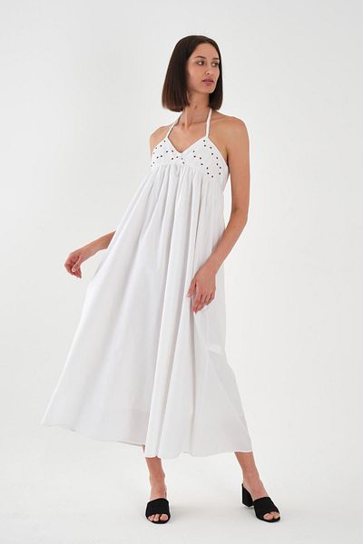 ALEXANDERGARDI Rochie maxi cu decolteu Halter Brode
