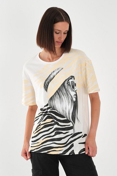 ALEXANDERGARDI Printed Short Sleeve Women's T-Shirt