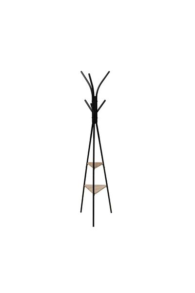 5 five simply smart Jano clothes hanger, metal, vertical, 6 hooks, black, 40 x H175 cm