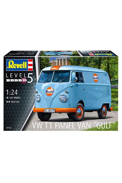 REVELL Model Kit Car Vw T1 Panel Van Gulf Decoration 07726