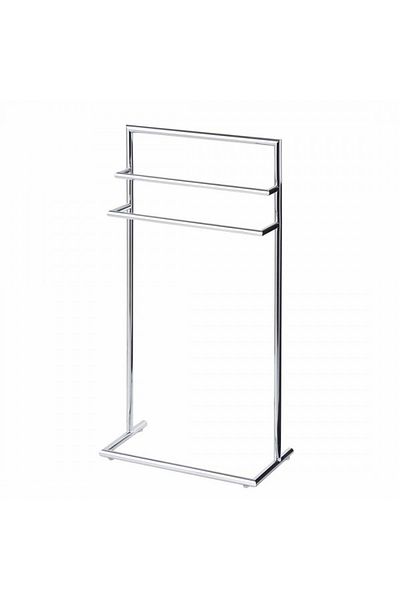 zeller Towel Rack With Foot, Chrome Steel, 43.5 X 23 X 83 Cm