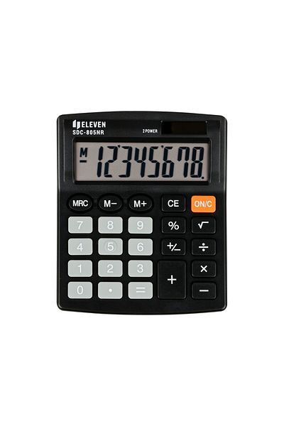 ELEVEN 8-digit desktop calculator, 120 x 105 x 21 mm, Eleven SDC-805NR