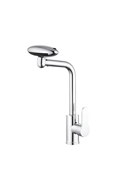 OEM Washbasin Faucet Ceramic Cartridge, Rotating Spout, Glossy Chrome, Fittings Included