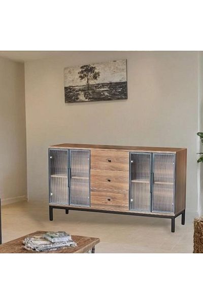 DECORA Buffet cabinet with an elegant design and distinctive aesthetic touches, 160 cm