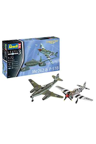 REVELL Maket Combat Messerschmitt Me262 P-51B Mustang Vsu03711
