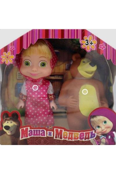 OEM Set Papusa Masha si Ursul / Masha and the Bear, cu sunet, 15 cm