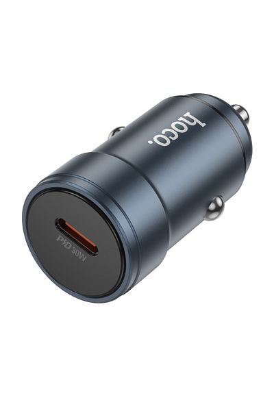 REDz Accessories Adaptor auto Hoco Z57, port Type-C, încărcare rapidă 30W, negru