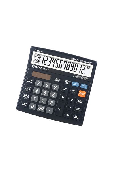 ELEVEN 12-digit desktop calculator, 130 x 129 x 34 mm, Eleven CT555N
