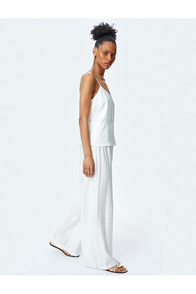 Koton Thin Straps Satin Tank Top