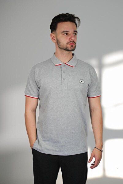 PARAGOOSE Tricou Polo SHAY cu maneca scurta pentru Barbati GRI MELANJ