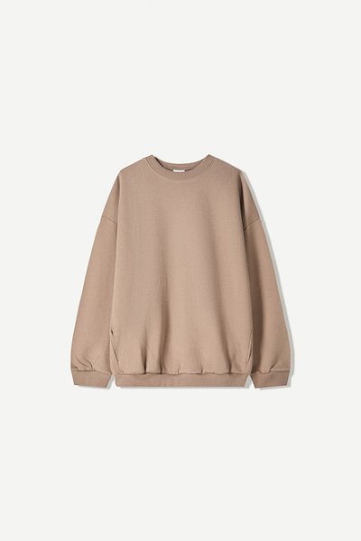 Bershka Oversize sweatshirt with pockets