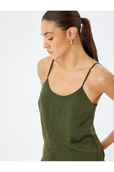Koton Thin Straps Satin Tank Top