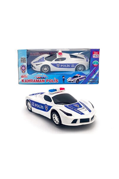 toysclub PİLLİ TÜRKÇE ANONSLU ÇARP DÖN POLİS ARABASI